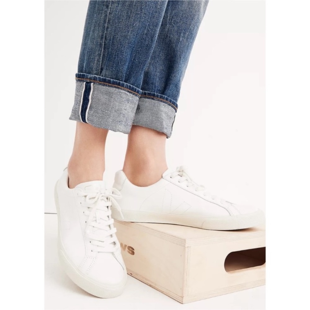 Madewell x Veja Esplar Low White Cream Neutral Sneakers Size 8